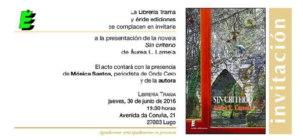 Presentacion da novela Sin criterio en Lugo