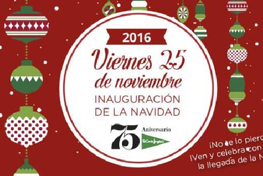 Inauguracion de la Navidad en El Corte InglEs de Vigo 2016