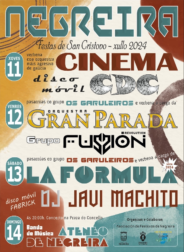 cartel festas negreira