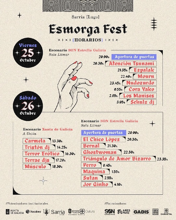 Horarios Esmorga Fest