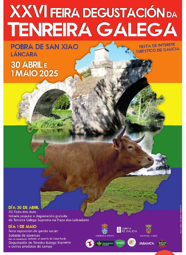 Cartel Feira da Tenreira Galega de Láncara