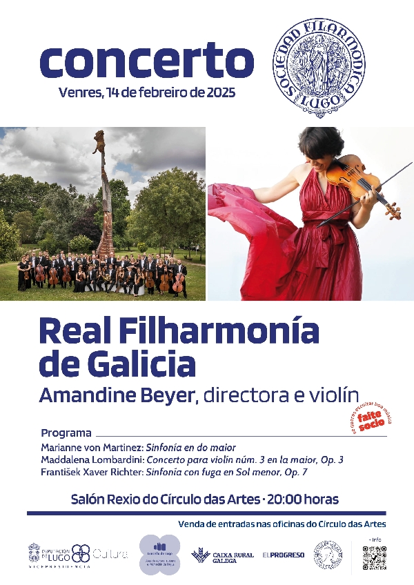 concierto Real Filharmónica de Galicia en Lugo 2025