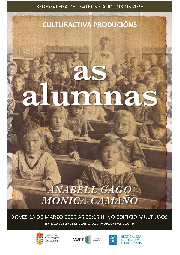 Cartel Culturactiva As Alumnas 13-03-2025