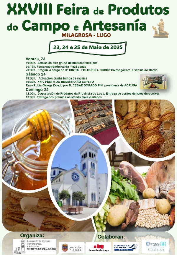 Cartel-XXVIII-Feira-de-Produtos-do-Campo-e-Artesanía-A-Milagrosa-Lugo