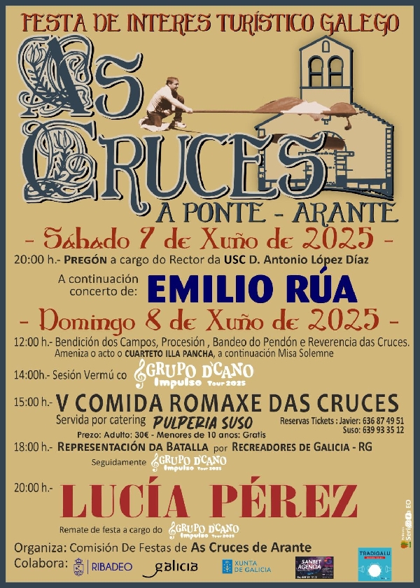 festa as cruces ponte arante ribadeo 2025