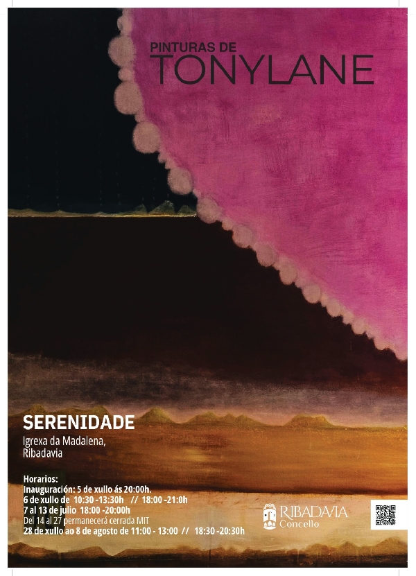 Cartel exposición Tony Lane Ribadavia