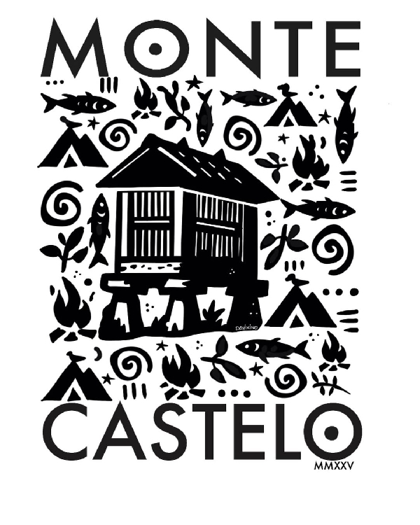 Cartel romeria Monte Castelo Burela 2025