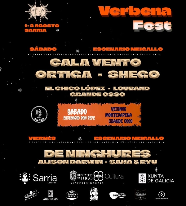 Cartel Verbena Fest Sarria 2025