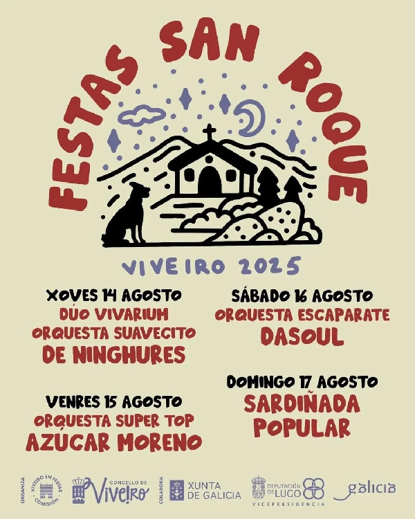 Festas san roque viveiro 2025