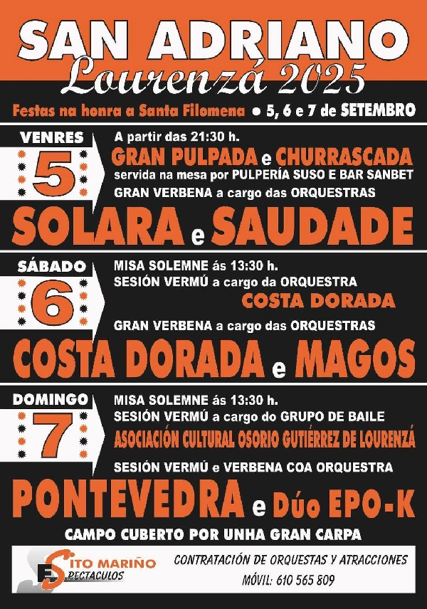 Lourenza Festas San Adriano 2025