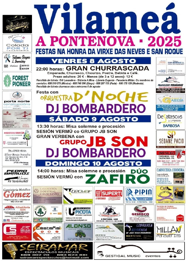 Pontenova festas Vilamea 2025