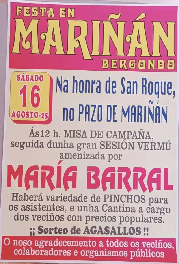 BERGONDO fiestas mariñan