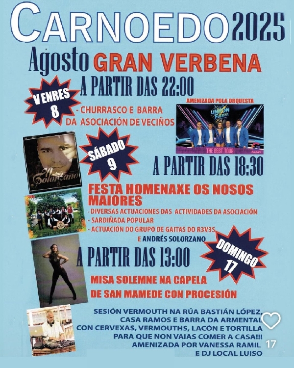 SADA fiestas carnedo