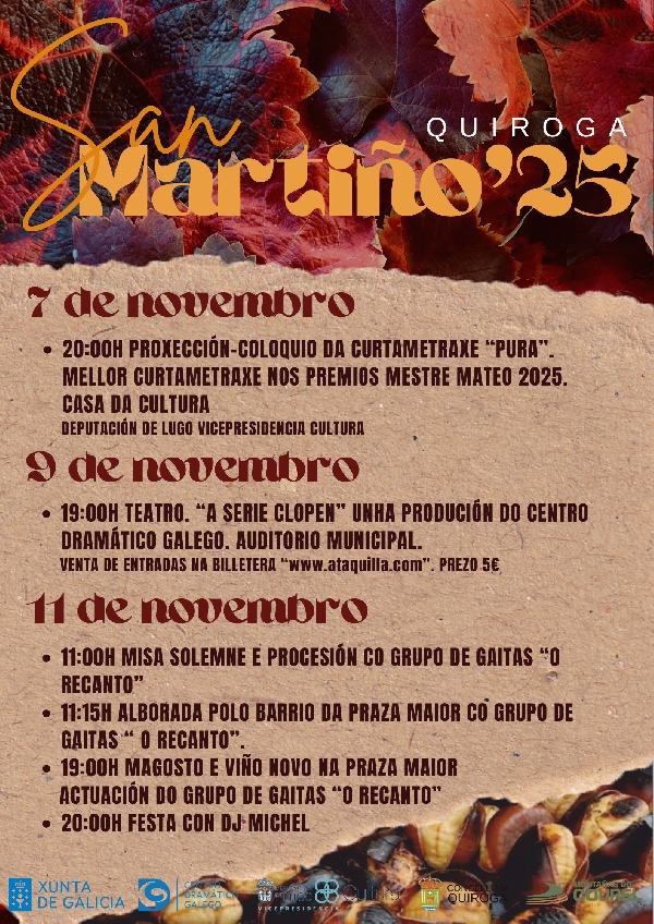 CARTEL FESTA SAN MARTIÑO 2025