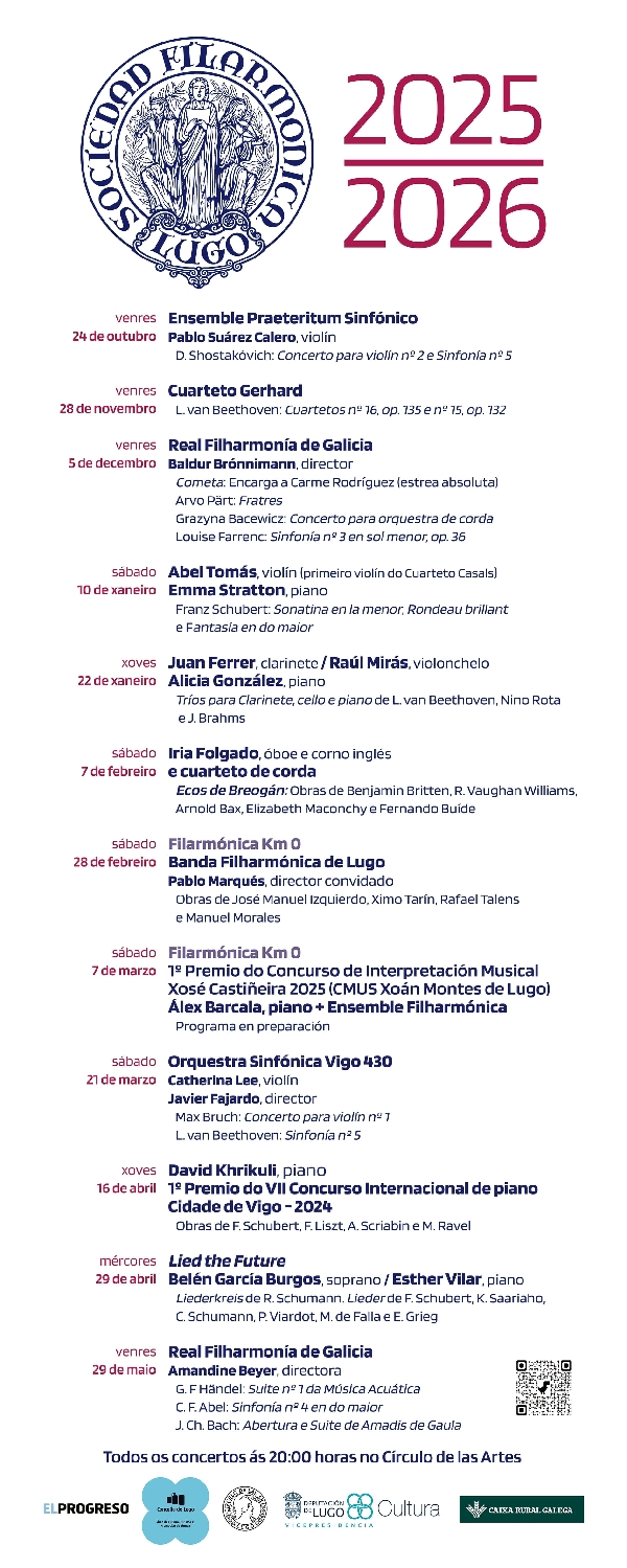 Programación Sociedad Filarmónica 2025-2026