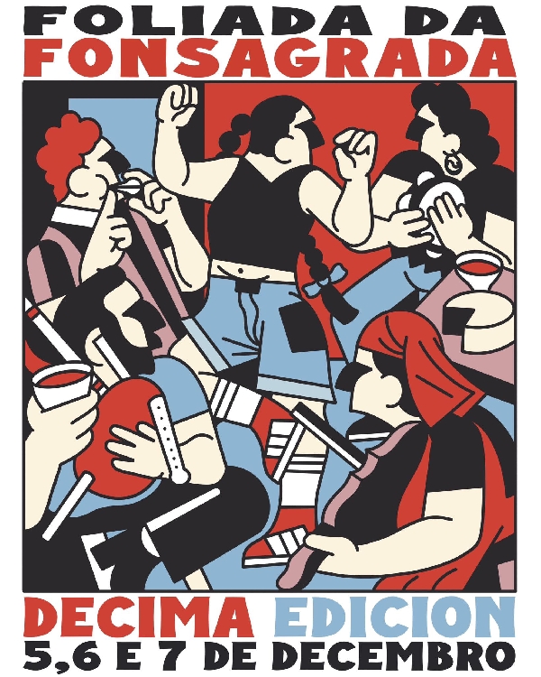 Cartel Foliada Fonsagrada 25 vertical