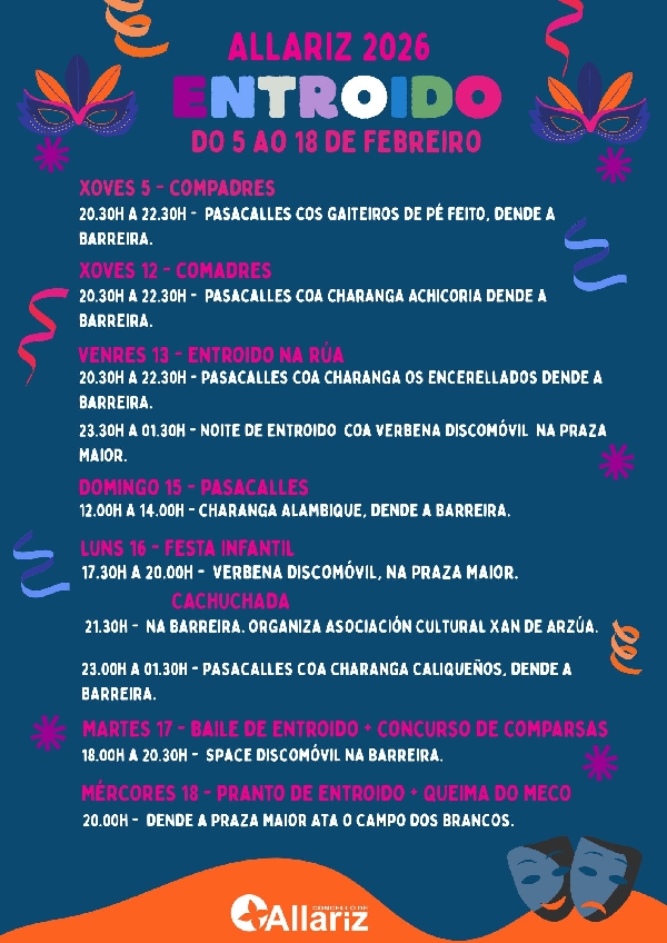 CARTAZ ENTROIDO ALLARIZ 2026