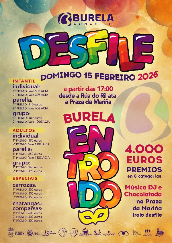 CARTAZ ENTROIDO BURELA 2025