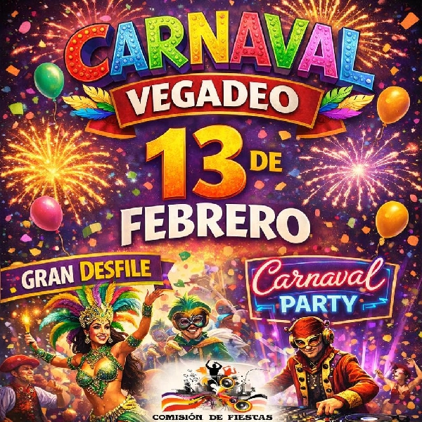 CARTEL CARNAVAL VEGADEO 2026