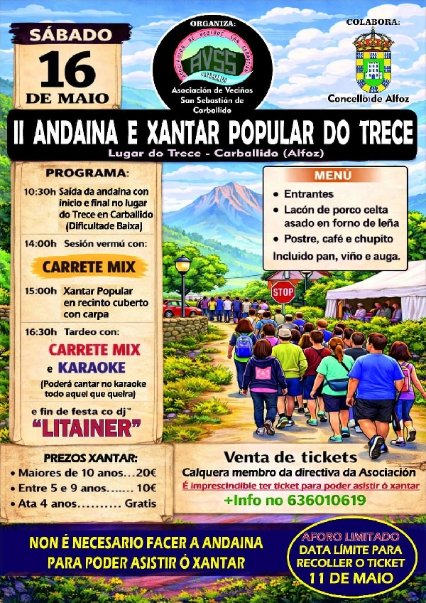 Alfoz II Andaina e Xantar Popular do Trece