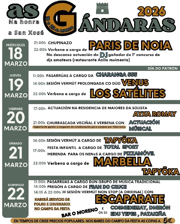 Cartel As Gándaras 2026