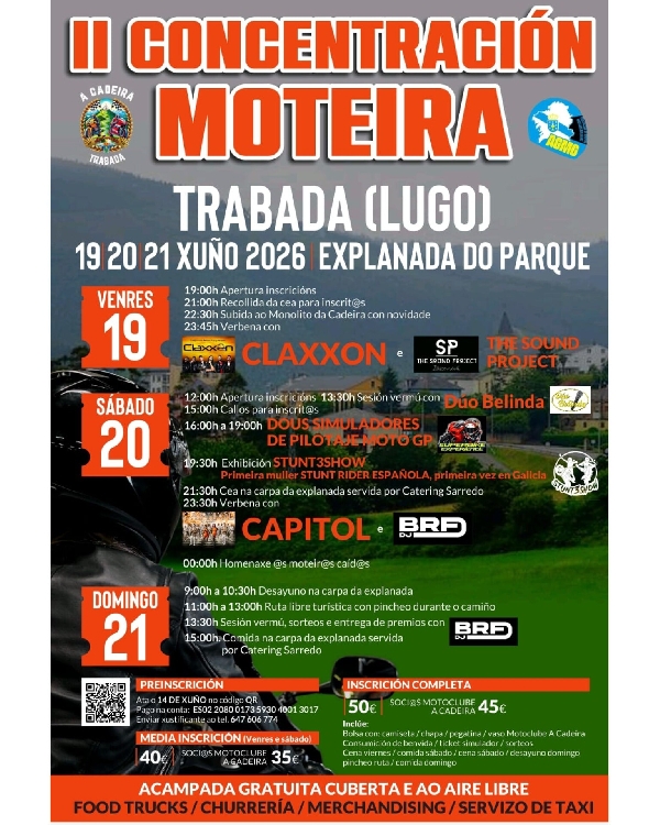 Trabada Concentracion motera 2026