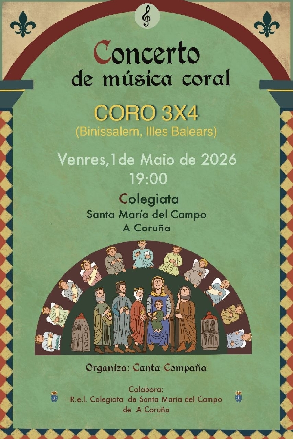 Cartel 3x4 Coruña 1Mayo26