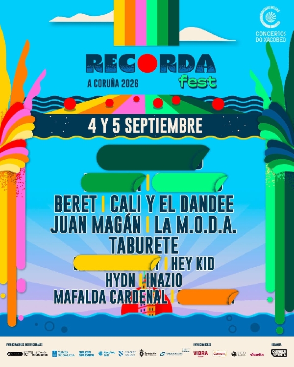 recorda 2026 cartel casi completo