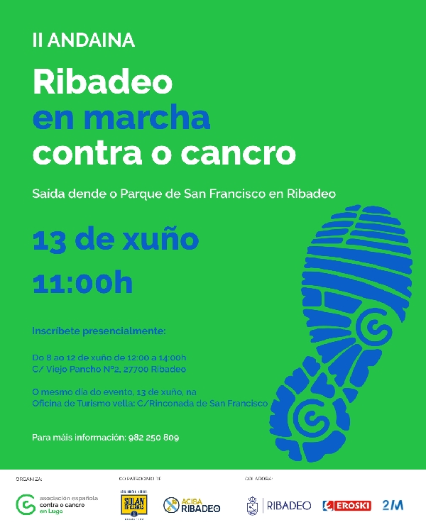 ANDAINA RIBADEO EN MARCHA CONTRA O CANCRO 2026