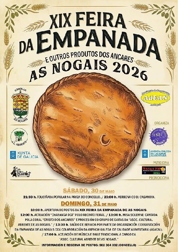 Cartel Feira da Empanada das Nogais 26