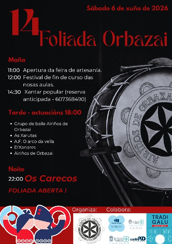 Cartel Foliada de Orbazai 26