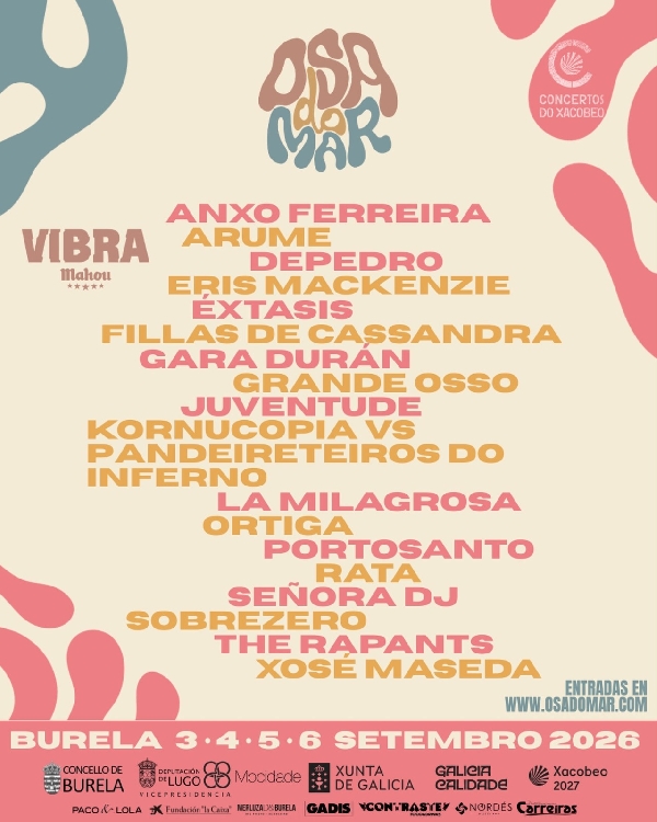 Cartel Osa do Mar completo 2026
