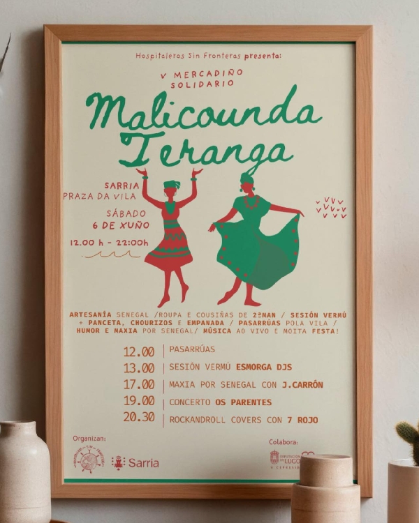 Cartel mercado solidario Malicounda Teranga Sarria