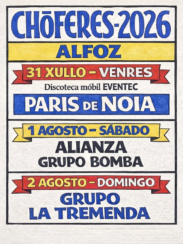 Choferes alfoz 2026