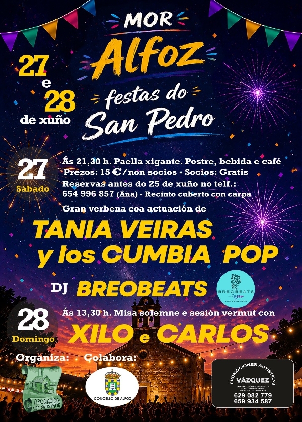 Festas san pedro Mor alfoz 2026