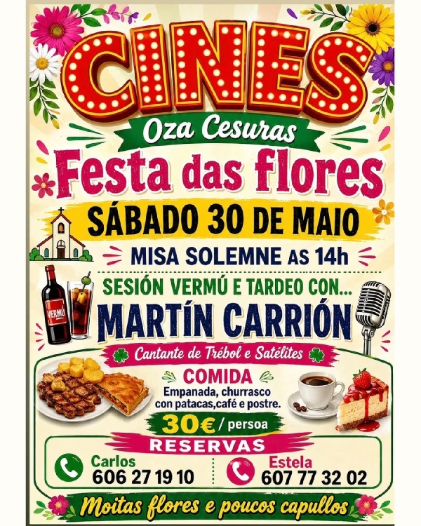 cines festa flores oza