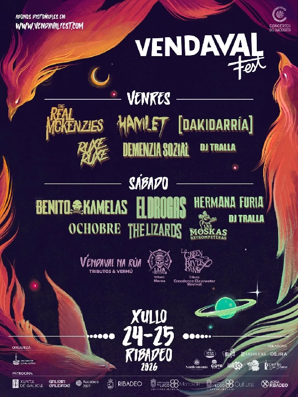 Vendaval fest ribadeo 2026