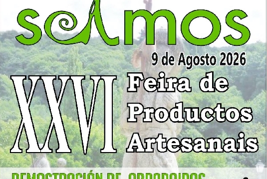 Cartel Feira de Artesanía de Samos 2026
