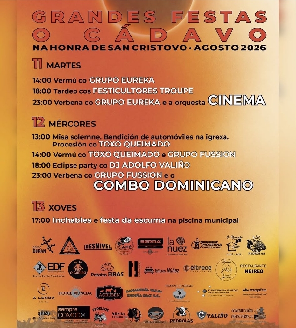 Cartel Festas O Cádavo 26