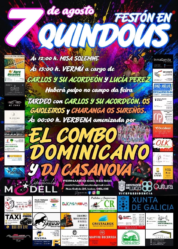Cartel Festón en Quindous Cervantes 26