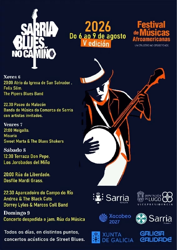 Cartel Sarria Blues no Camiño 26