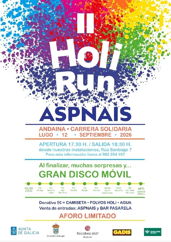 Holi Run Aspnais cartel 26