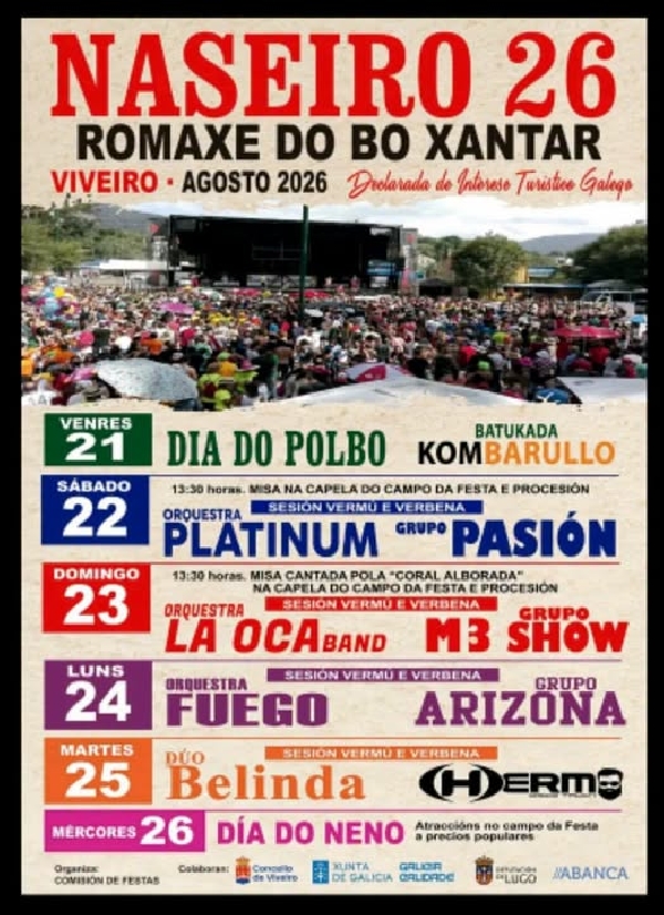 Romaxe do Bo Xantar de Naseiro 2026