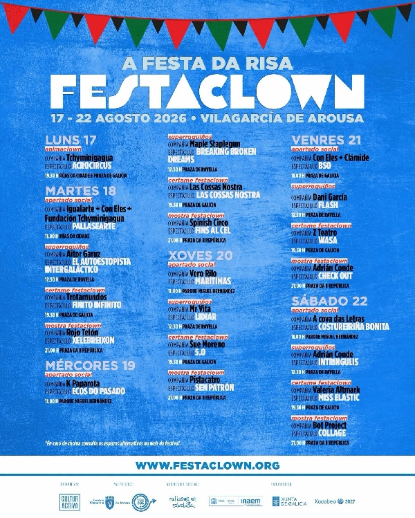 Cartel Festaclown Vilagarcía 26