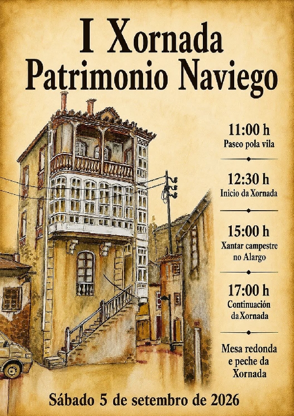 Cartel I-Xornada-patrinomio-Naviego
