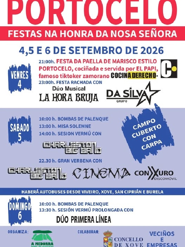 Festas portocelo xove 2026