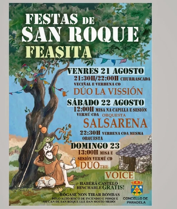 Festas san roque feasita Pardela 2026