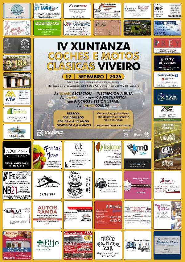 Xuntanza de Vehículos Clásicos viveiro 2026