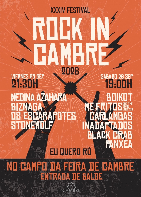 cartel rock in cambre 2026