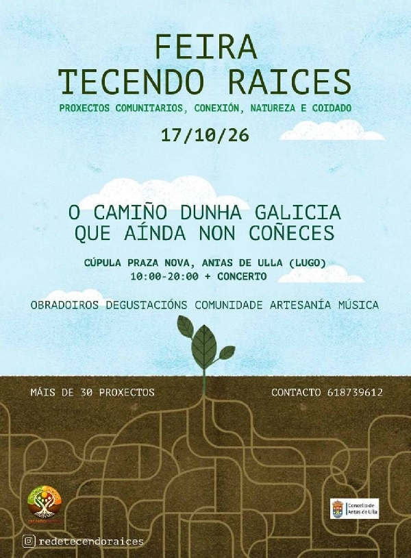 Cartel Feira tecendo Raices Antas de Ulla 26